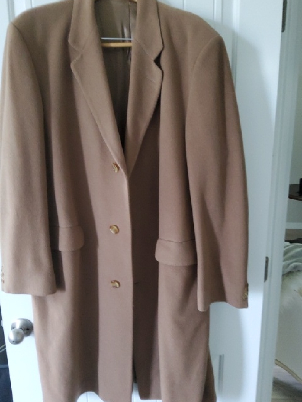 100% Cashmere Coat - Camel 48 R